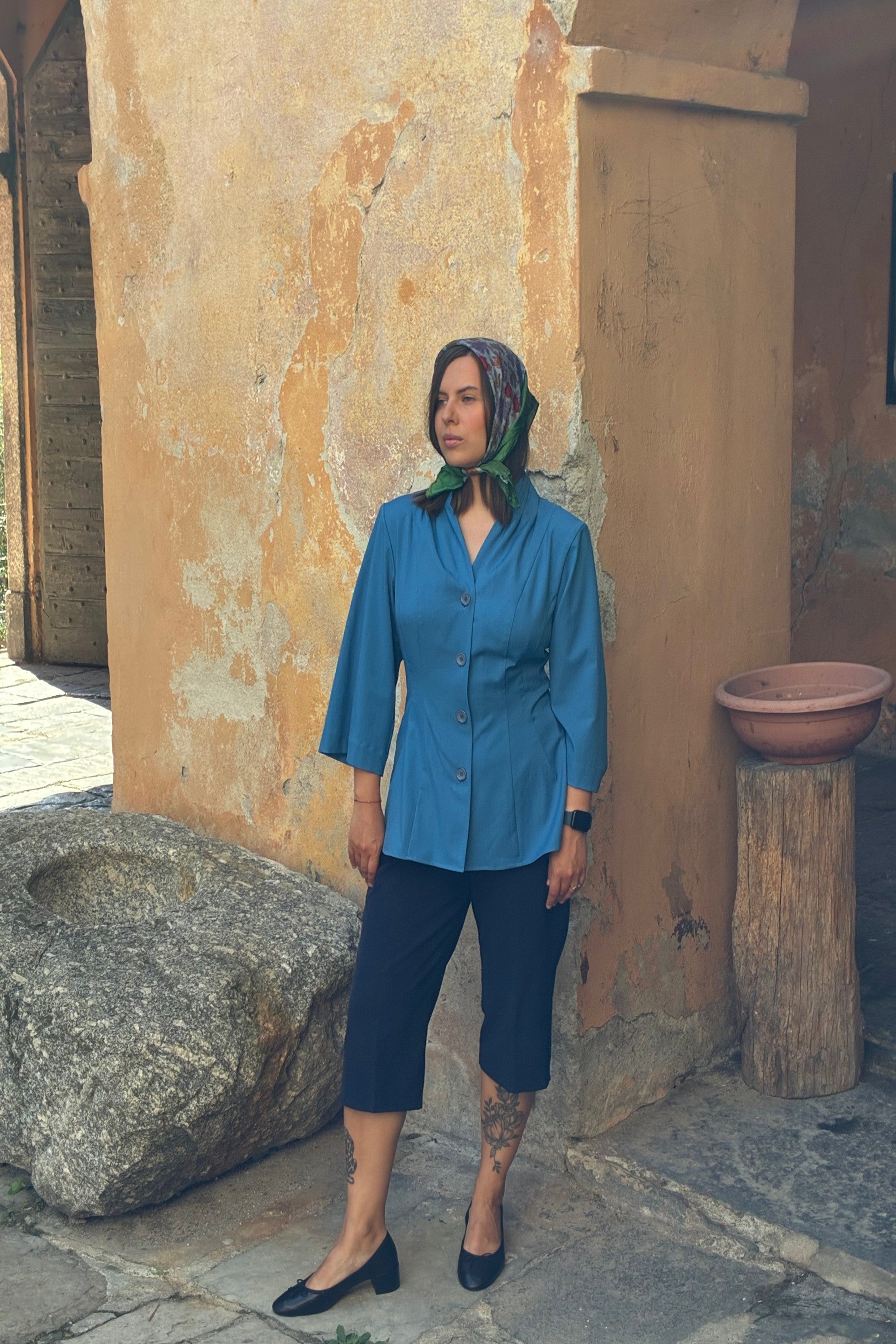 Marškiniai "blue sea", įliemenuoti