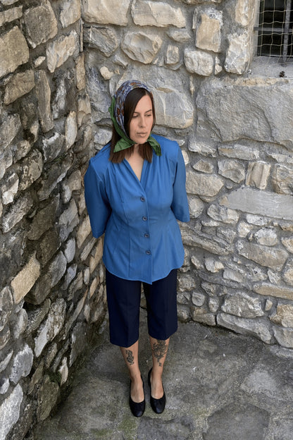 Marškiniai &quot;blue sea&quot;, įliemenuoti