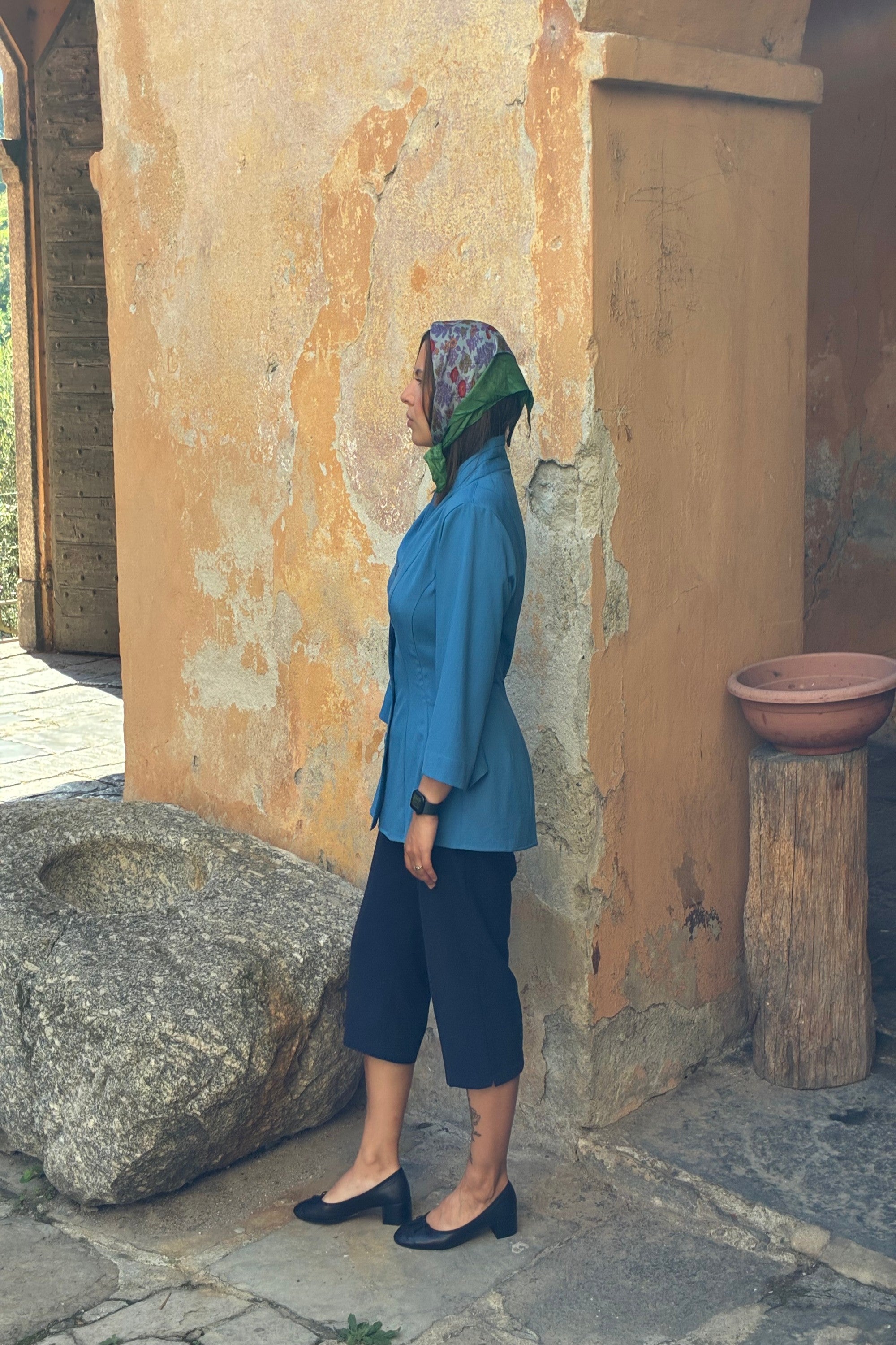 Marškiniai &quot;blue sea&quot;, įliemenuoti