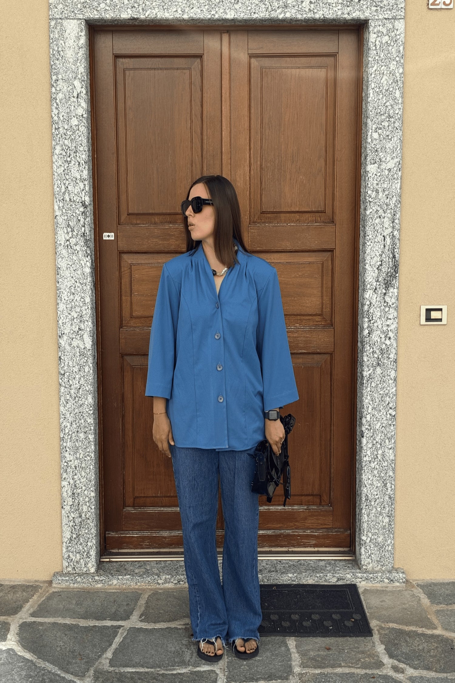 Marškiniai &quot;blue sea&quot;, oversized